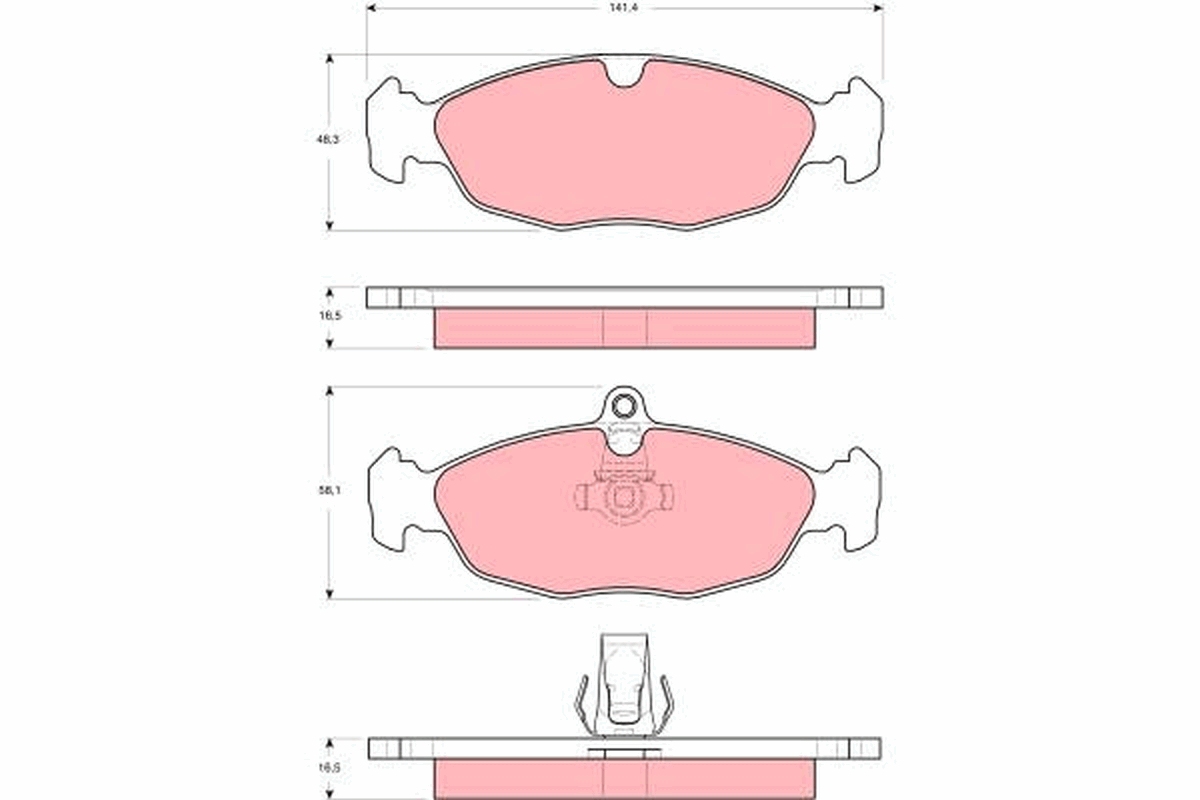 Placute frana TRW GDB1569
