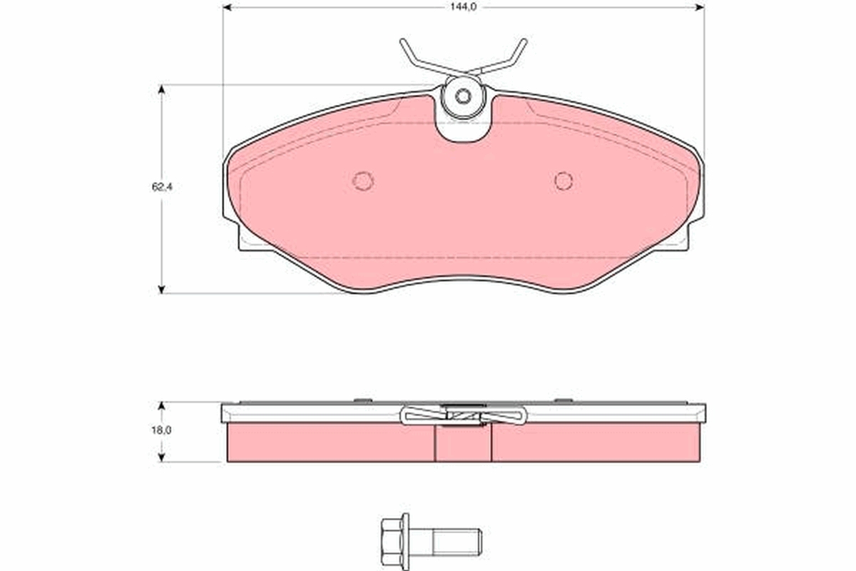 Placute frana TRW GDB1574