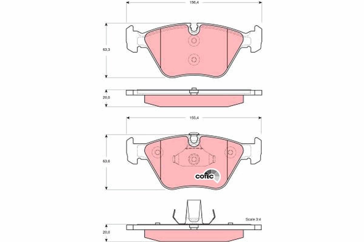 Placute frana TRW GDB1577
