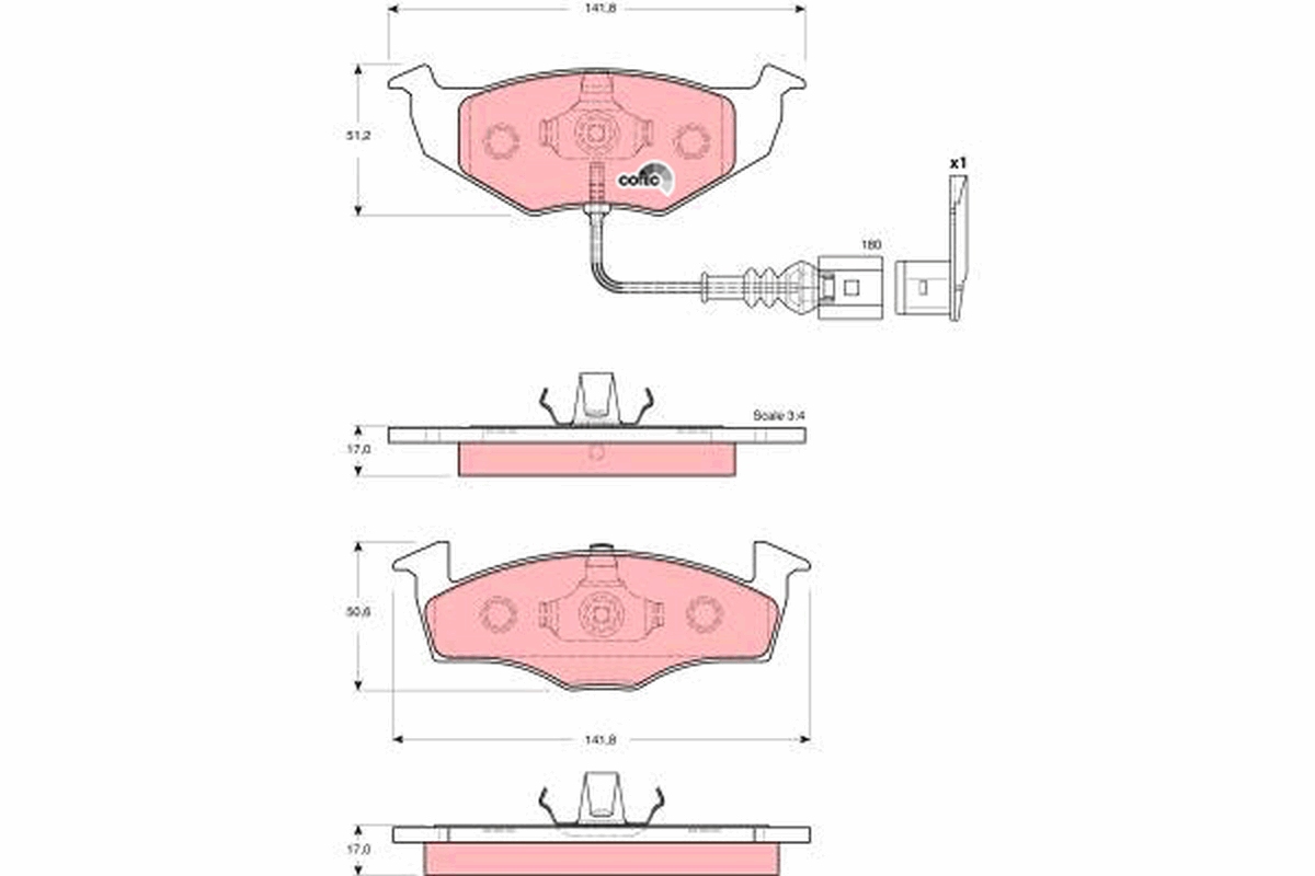 Placute frana TRW GDB1586