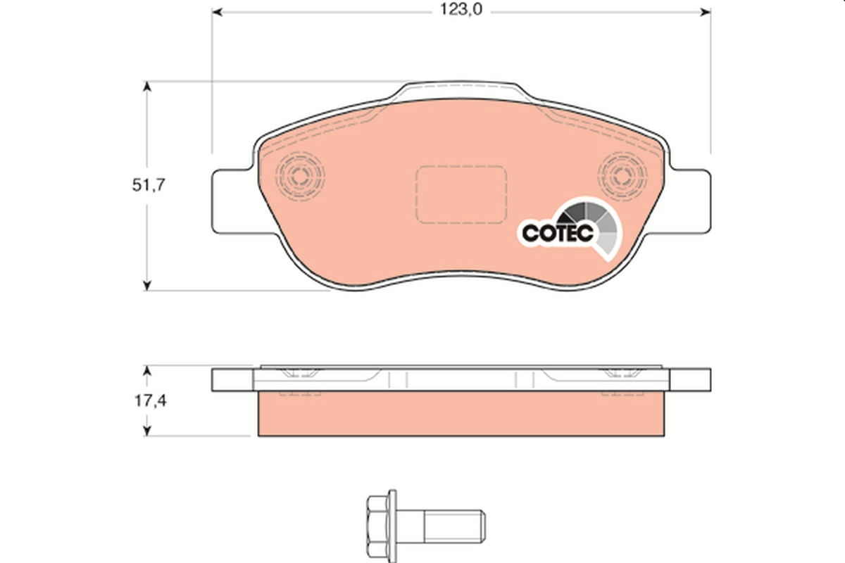 Placute frana TRW GDB1589