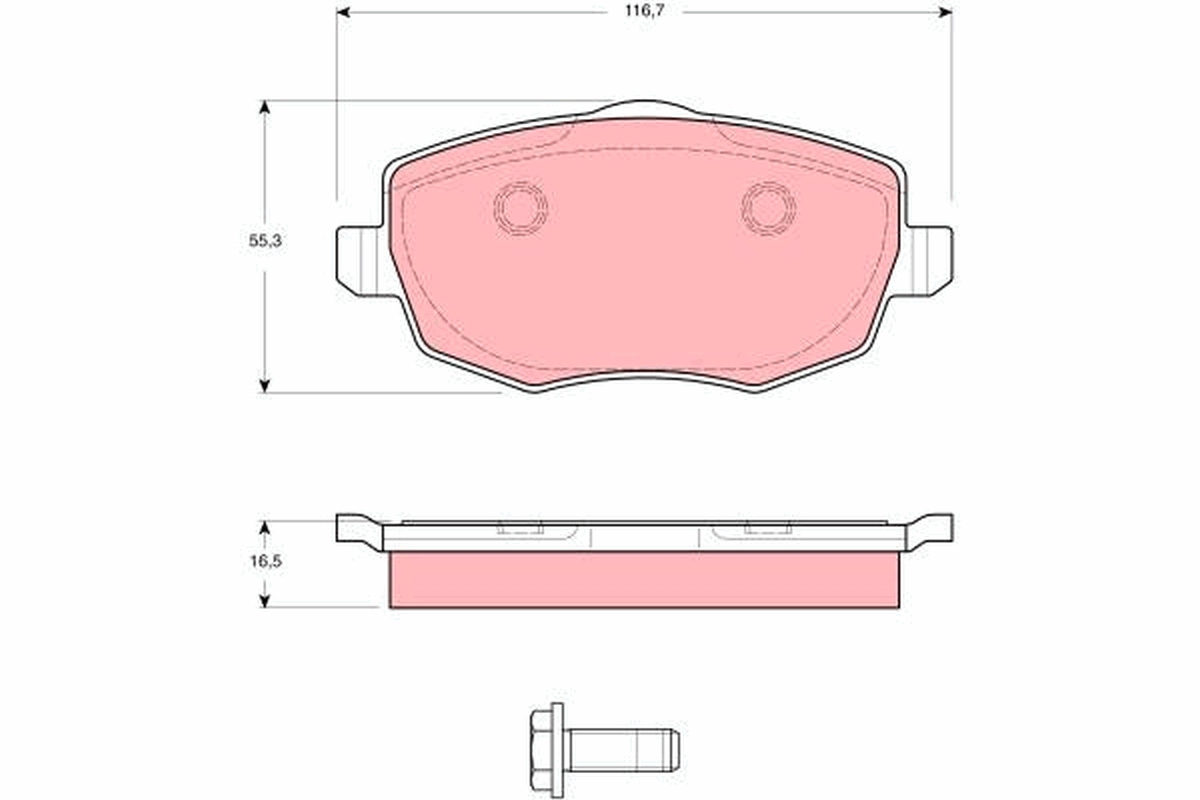Placute frana TRW GDB1592