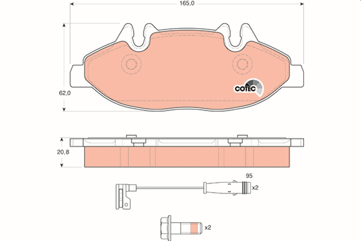 Placute frana TRW GDB1600