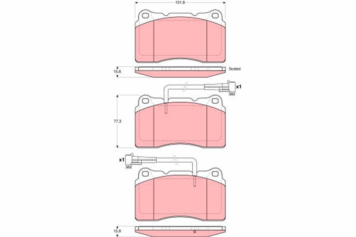 Placute frana TRW GDB1603