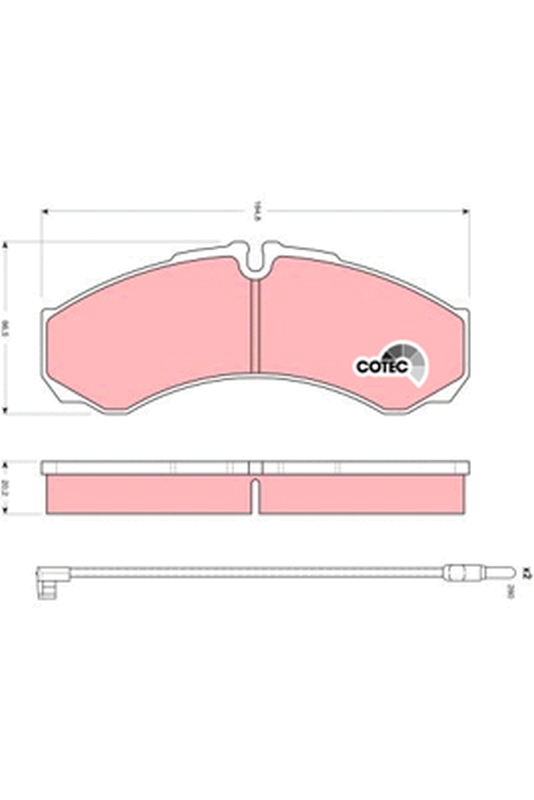 Placute frana TRW GDB1609