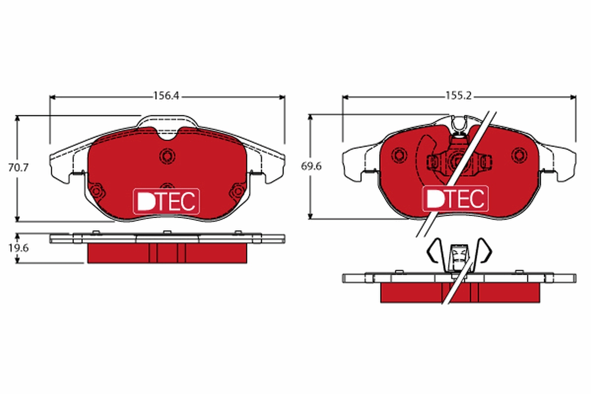 Placute frana TRW GDB1613DTE
