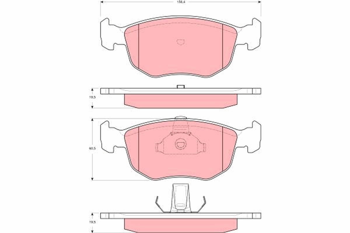 Placute frana TRW GDB1618