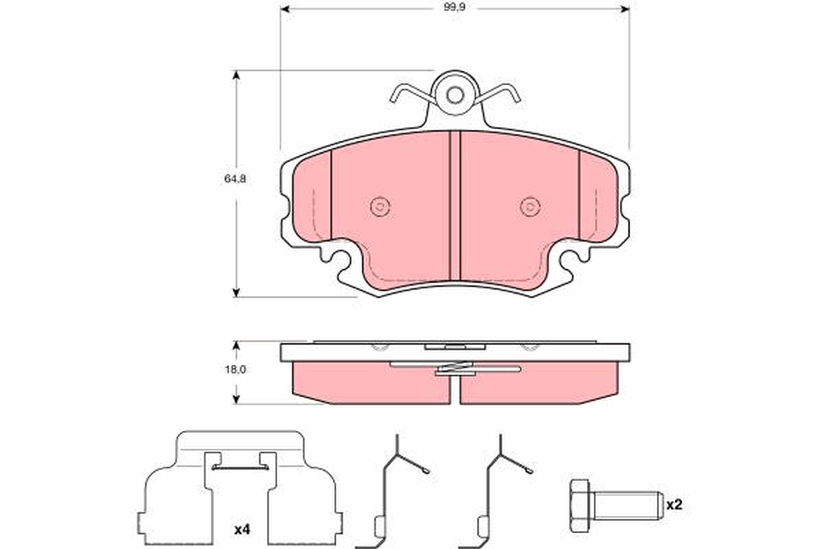 Placute frana TRW GDB1635