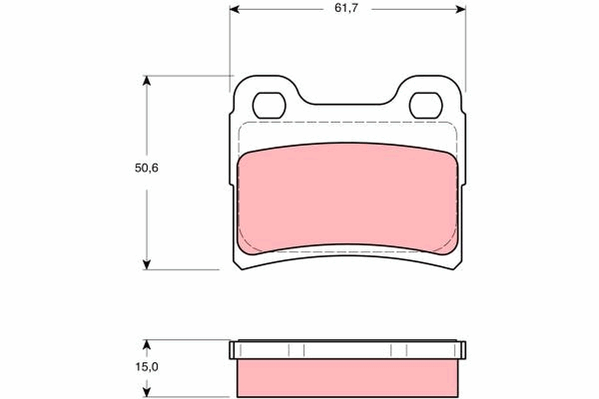 Placute frana TRW GDB1639