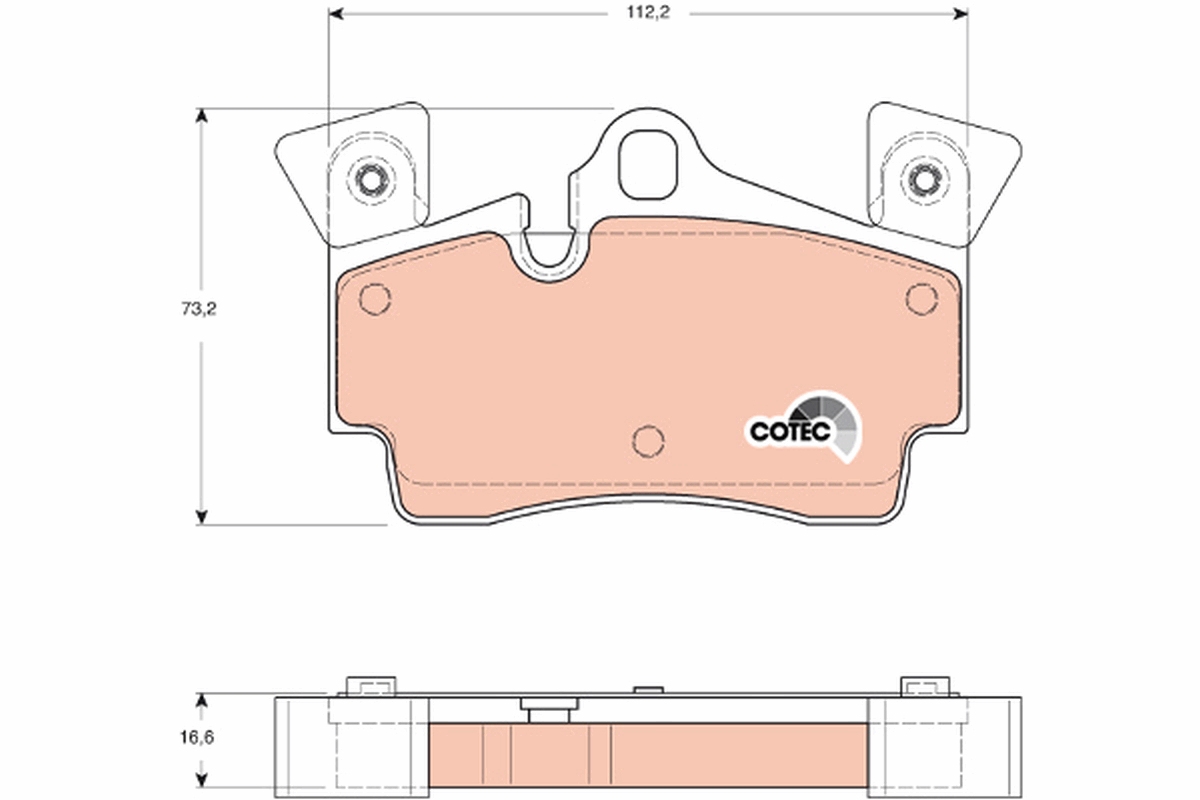 Placute frana TRW GDB1652