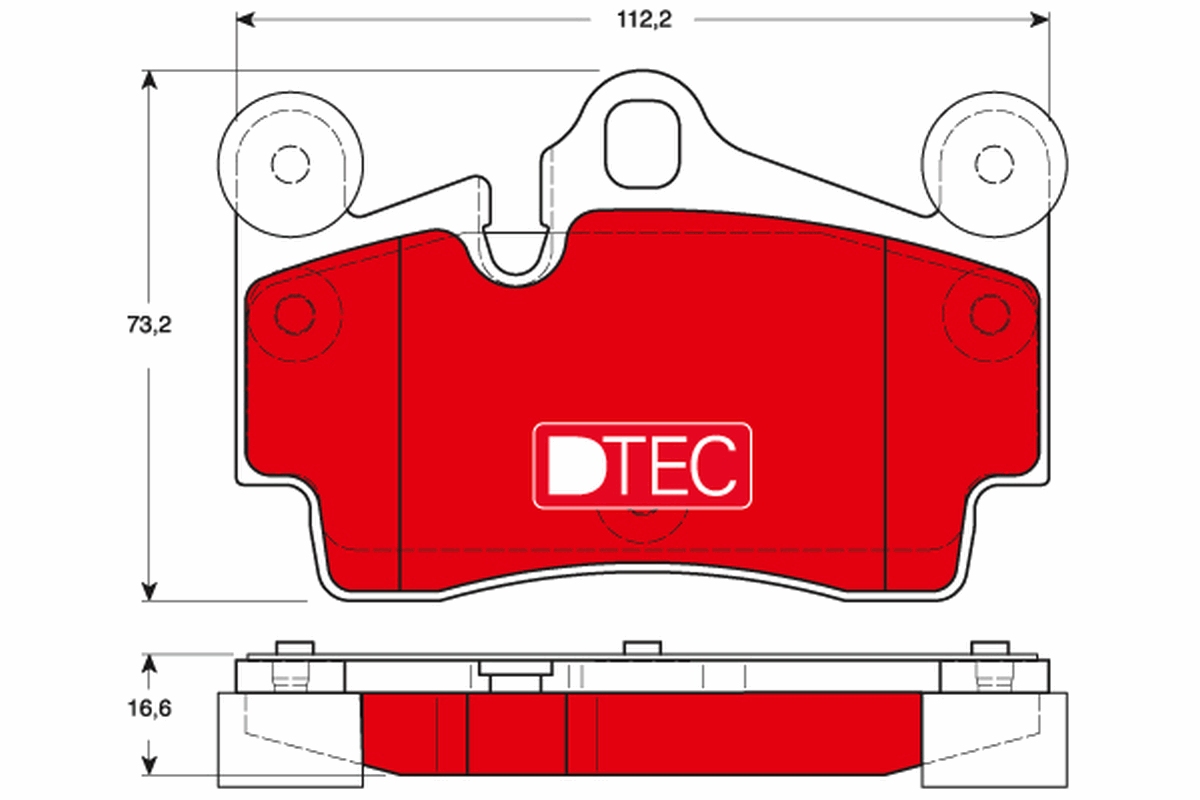 Placute frana TRW GDB1653DTE