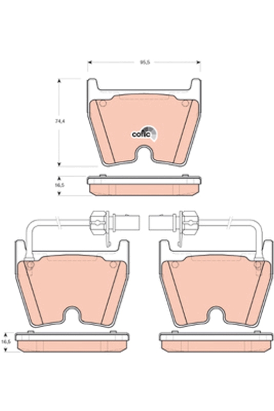 Placute frana TRW GDB1688