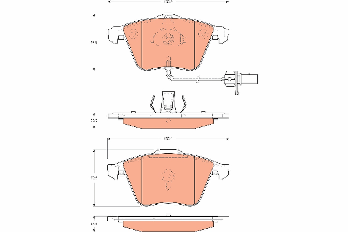 Placute frana TRW GDB1689