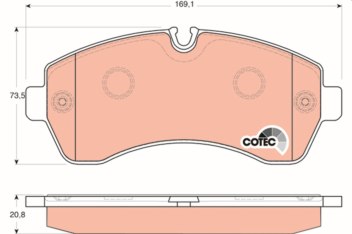 Placute frana TRW GDB1696