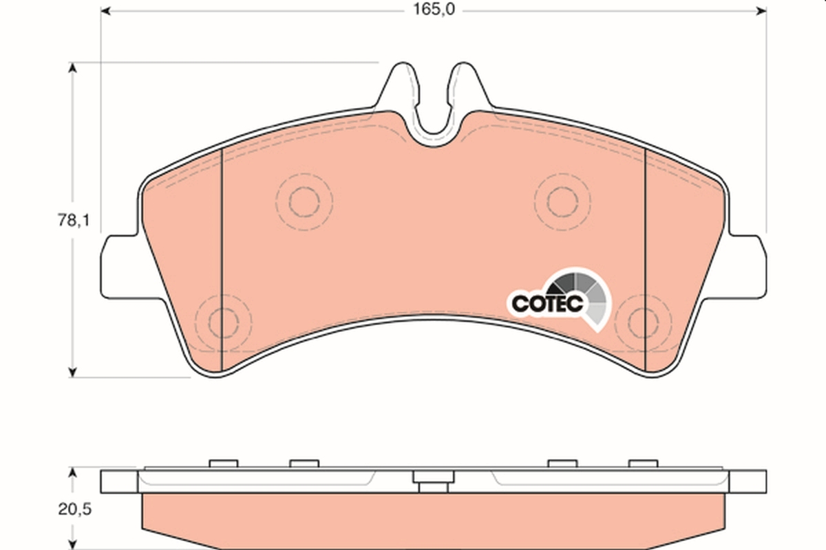Placute frana TRW GDB1699