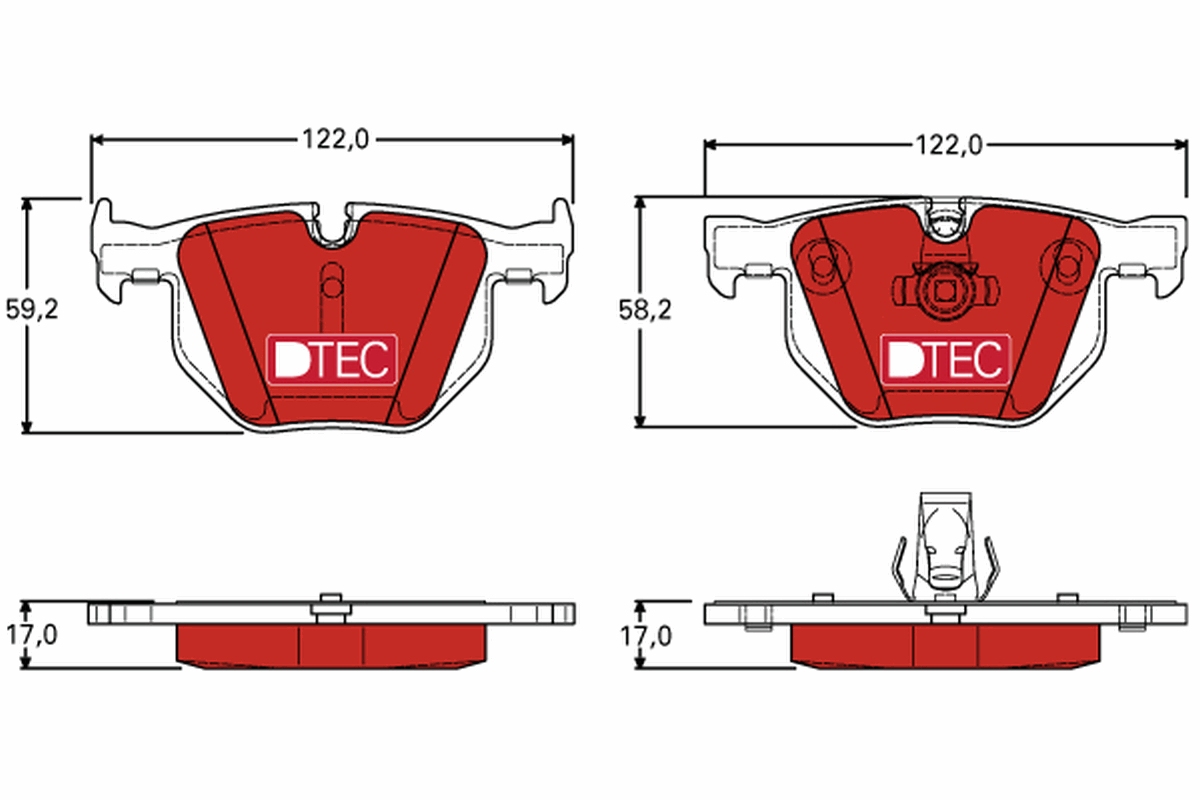 Placute frana TRW GDB1727DTE