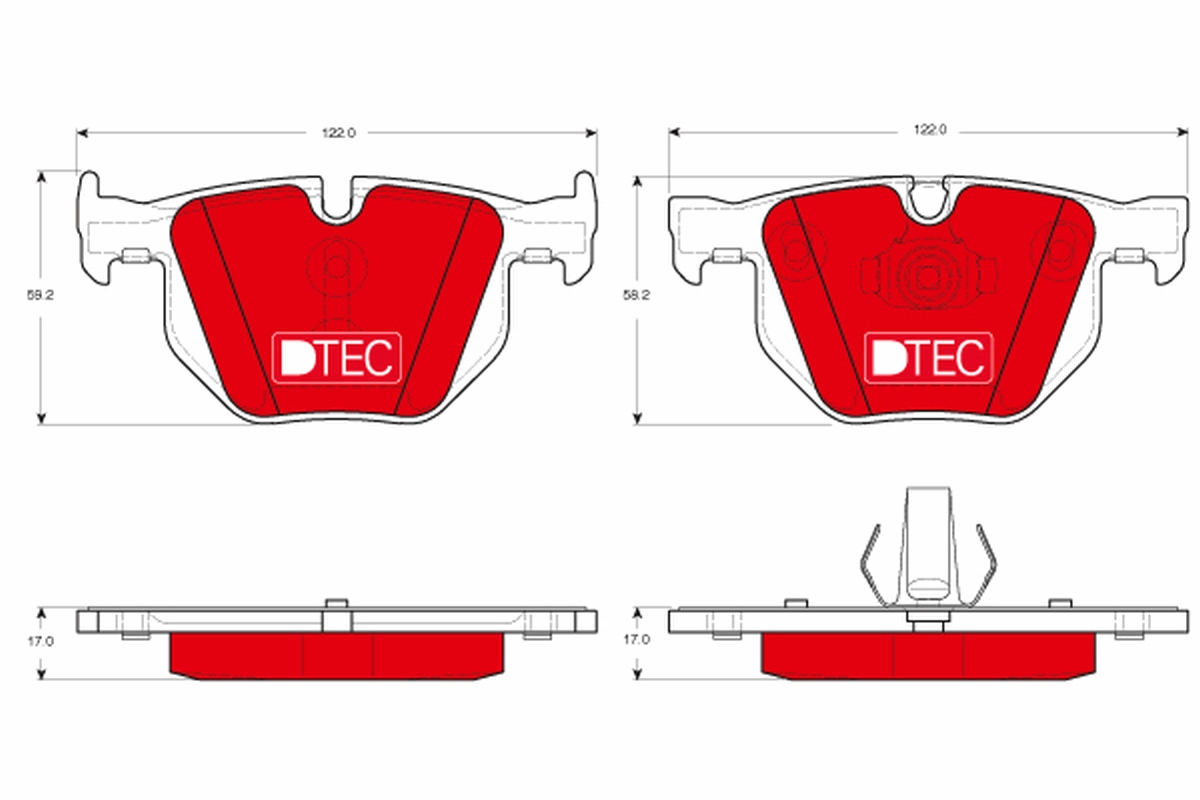 Placute frana TRW GDB1730DTE