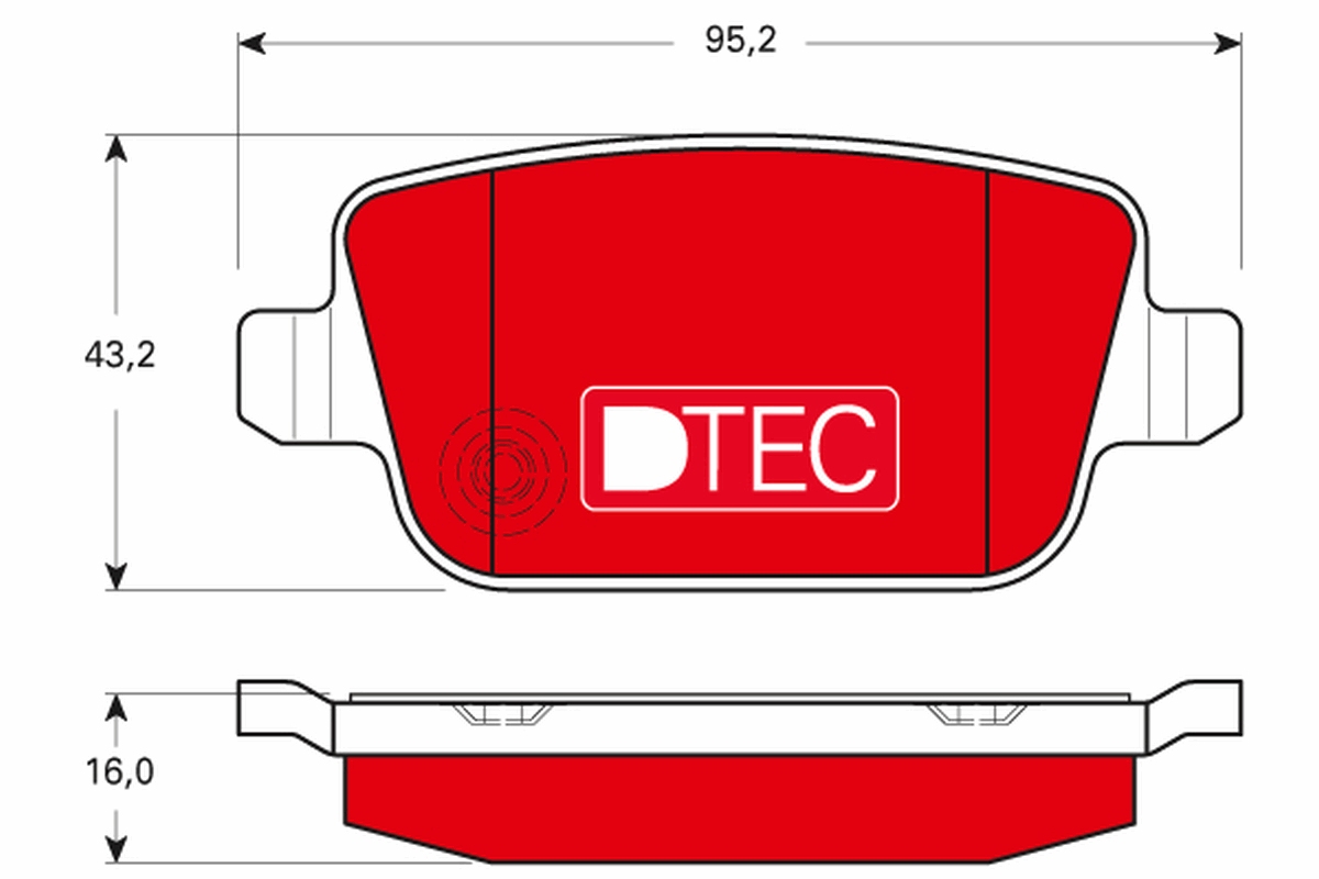 Placute frana TRW GDB1732DTE
