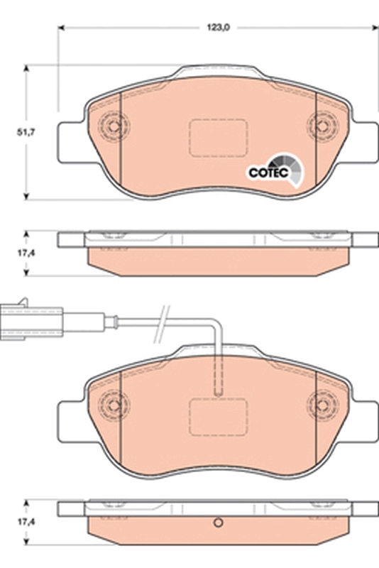 Placute frana TRW GDB1746