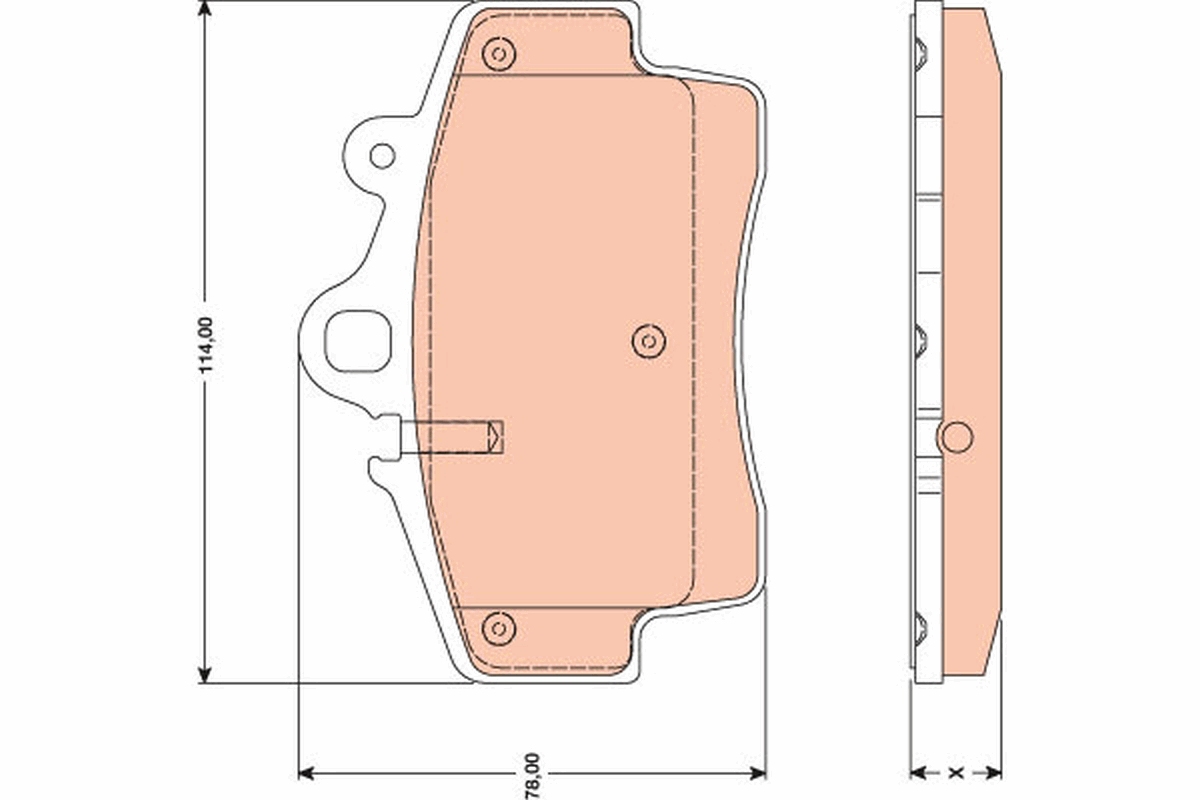 Placute frana TRW GDB1756