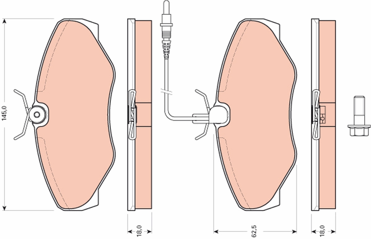Placute frana TRW GDB1760