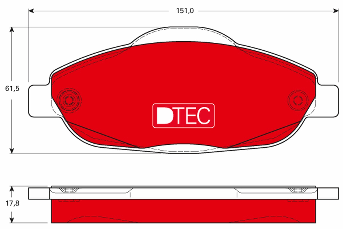 Placute frana TRW GDB1761DTE