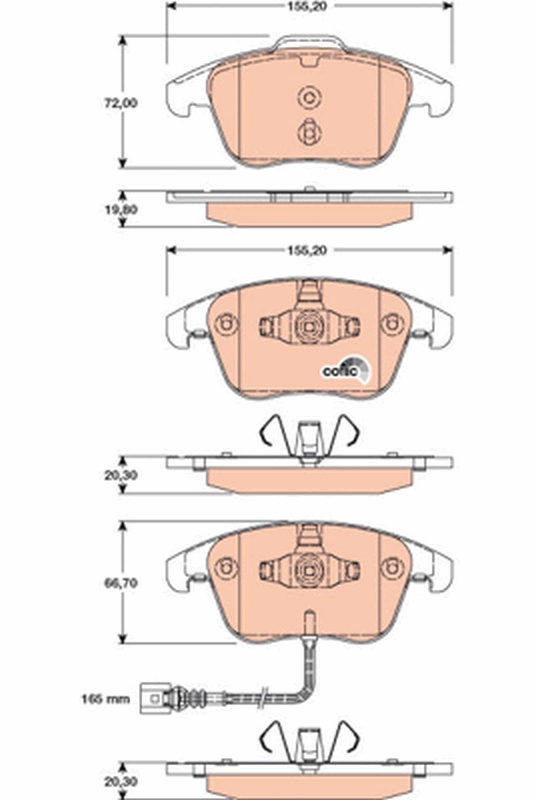 Placute frana TRW GDB1762