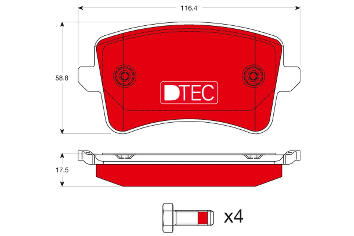 Placute frana TRW GDB1765DTE