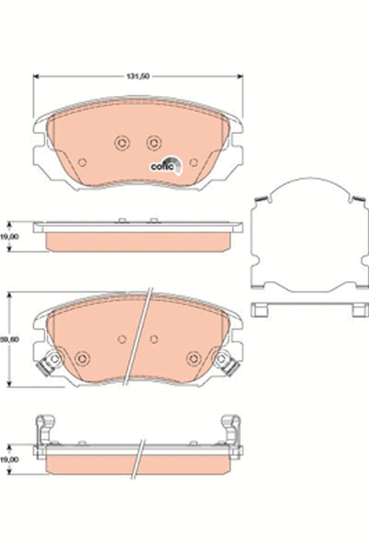 Placute frana TRW GDB1782
