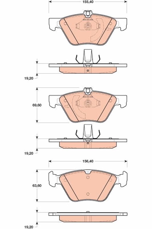 Placute frana TRW GDB1815