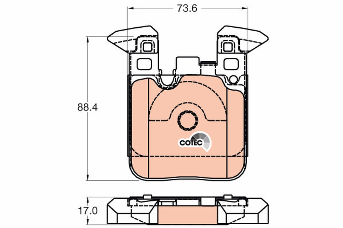 Placute frana TRW GDB2028