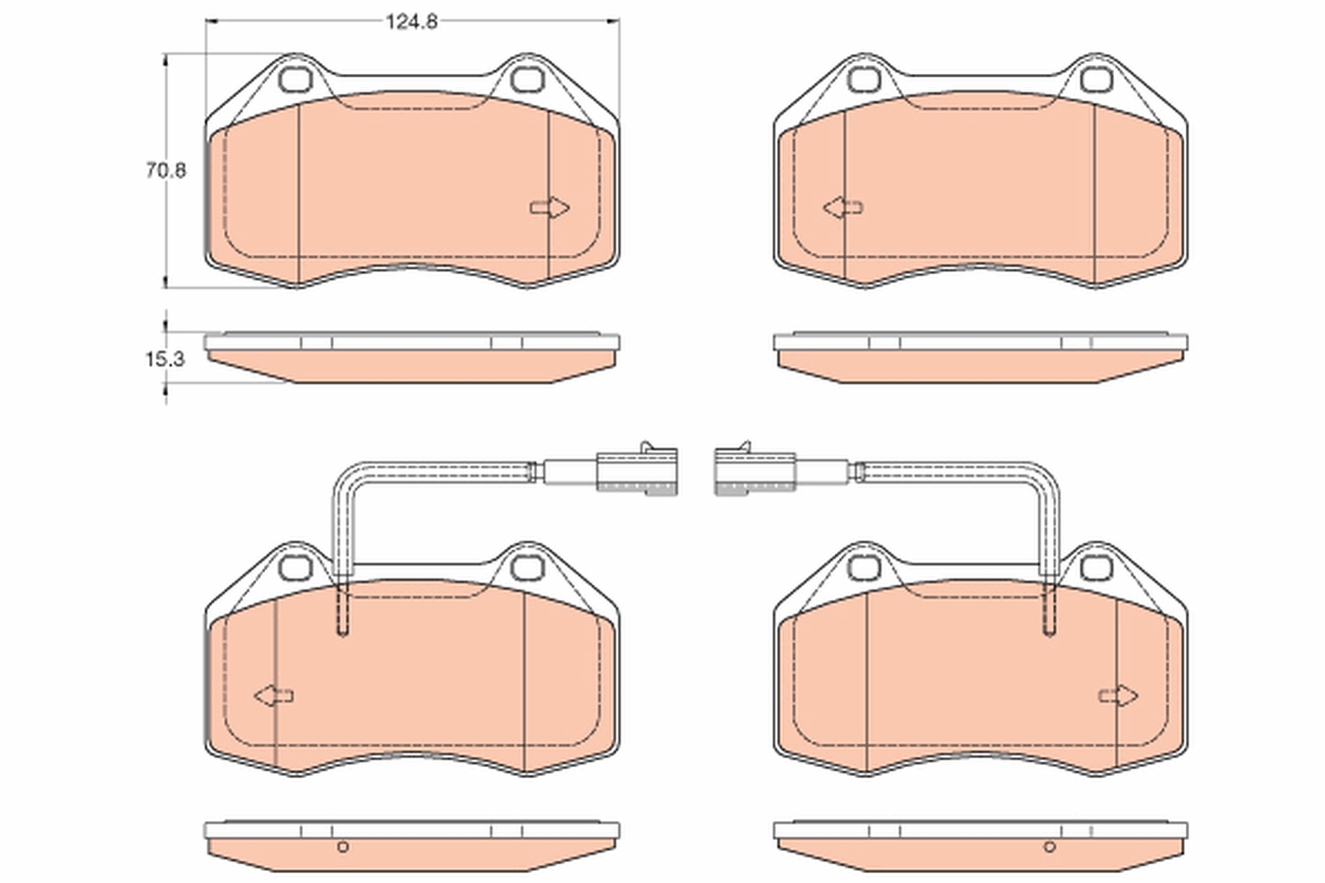 Placute frana TRW GDB2045