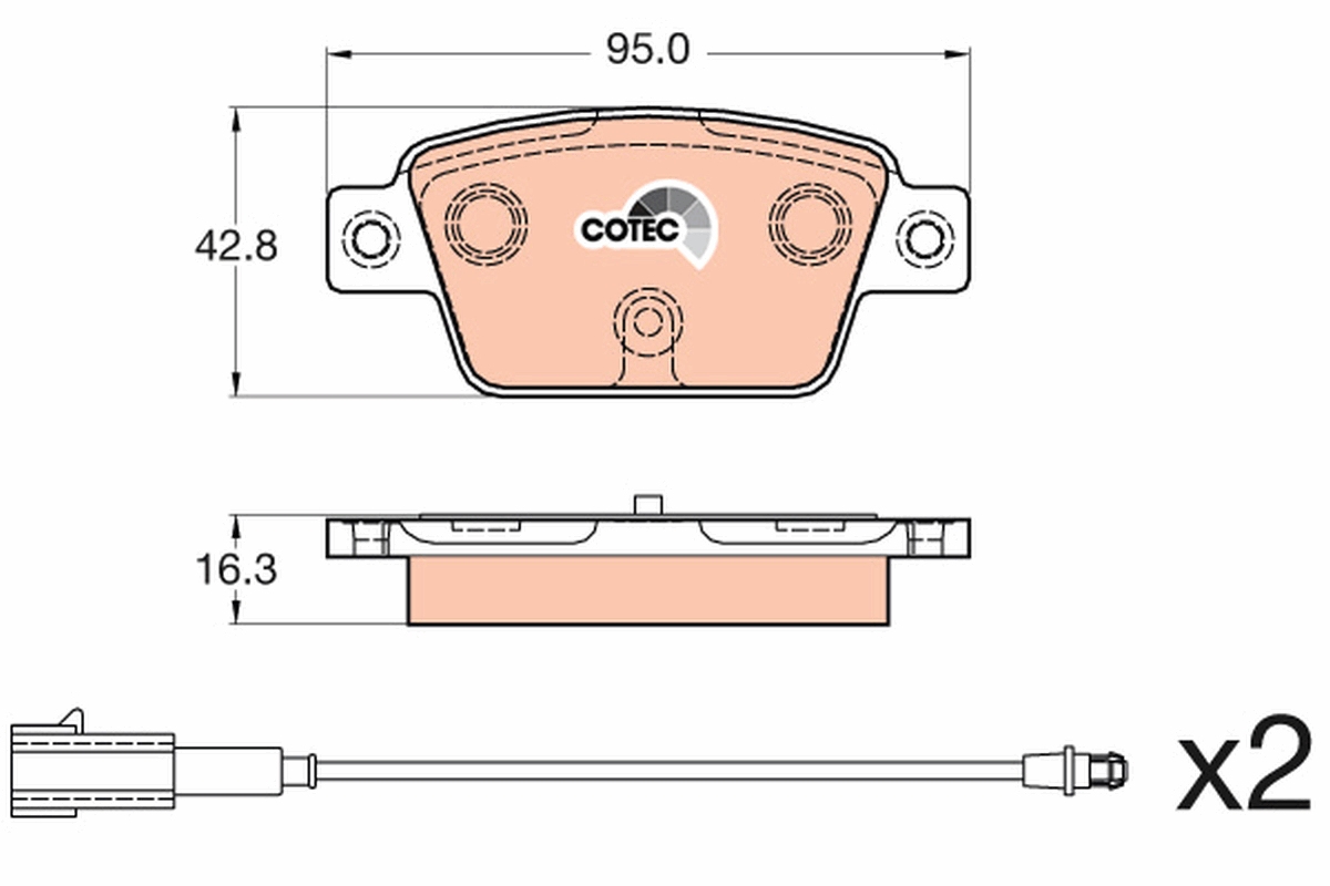 Placute frana TRW GDB2054