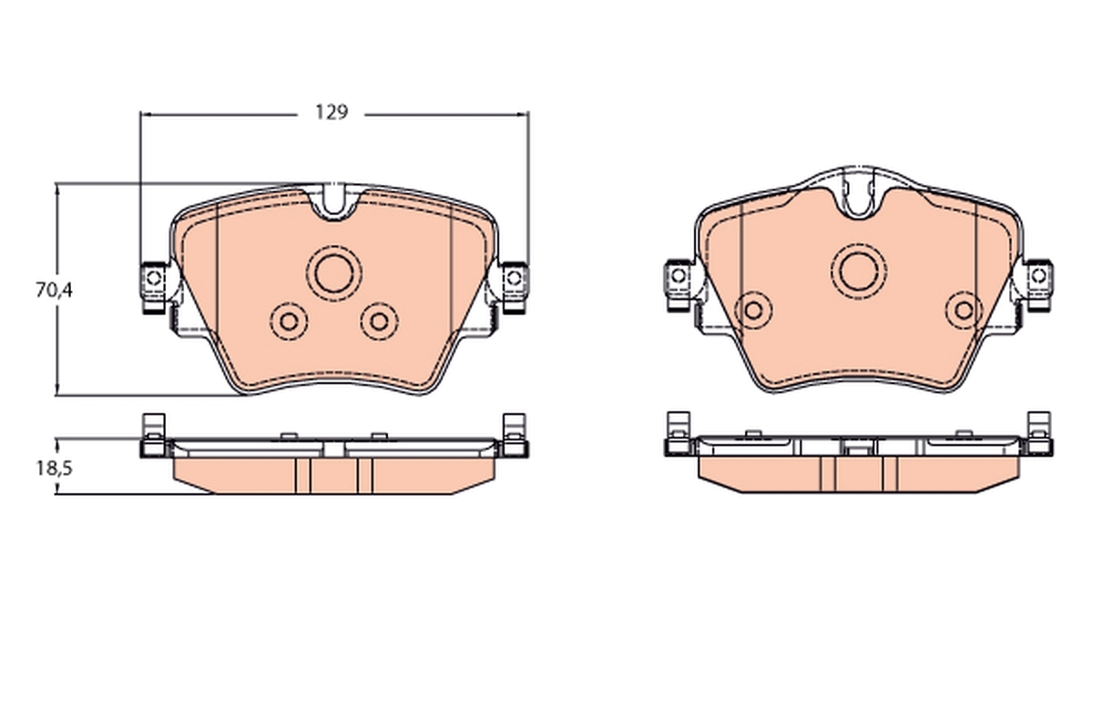 Placute frana TRW GDB2098