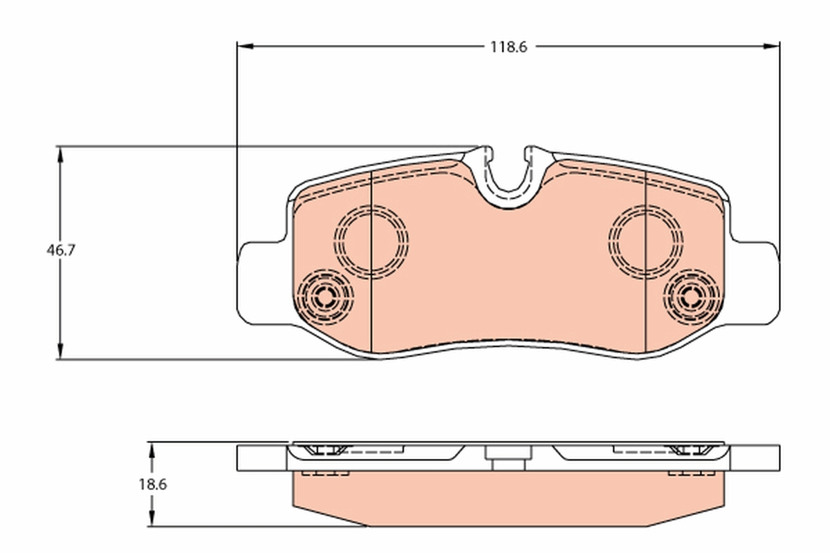 Placute frana TRW GDB2102