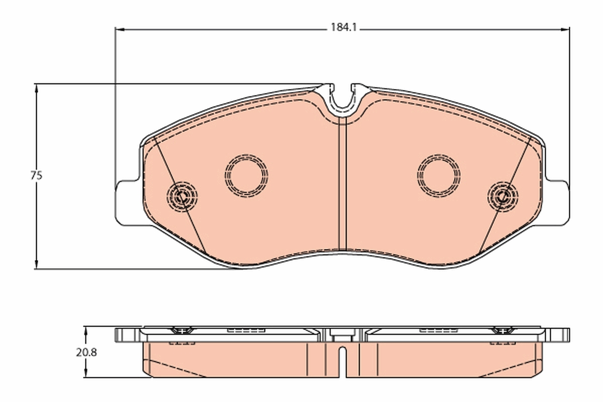 Placute frana TRW GDB2103