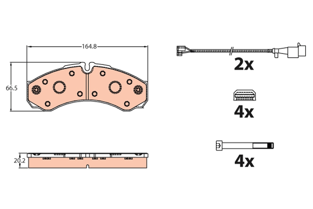 Placute frana TRW GDB2109