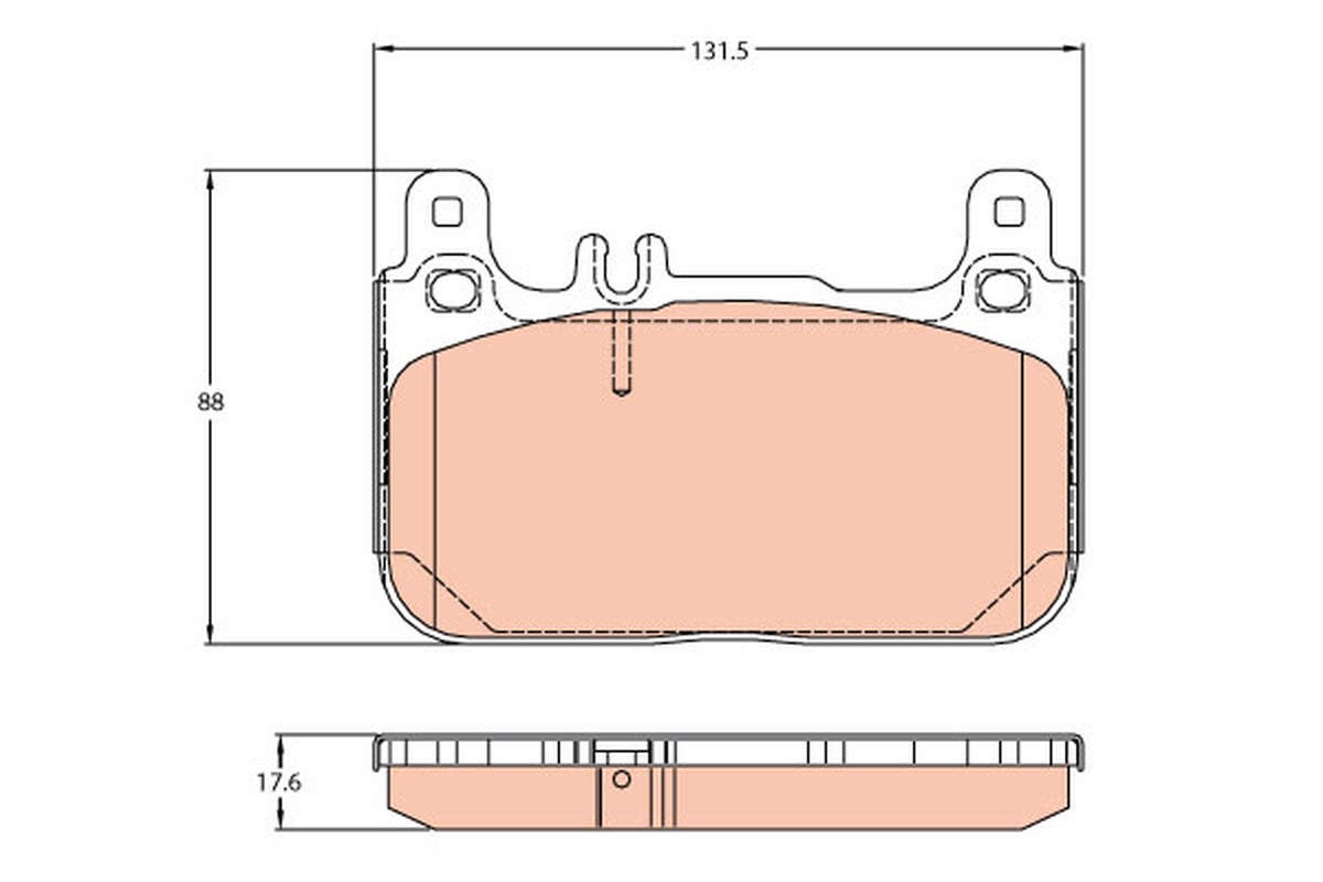 Placute frana TRW GDB2118
