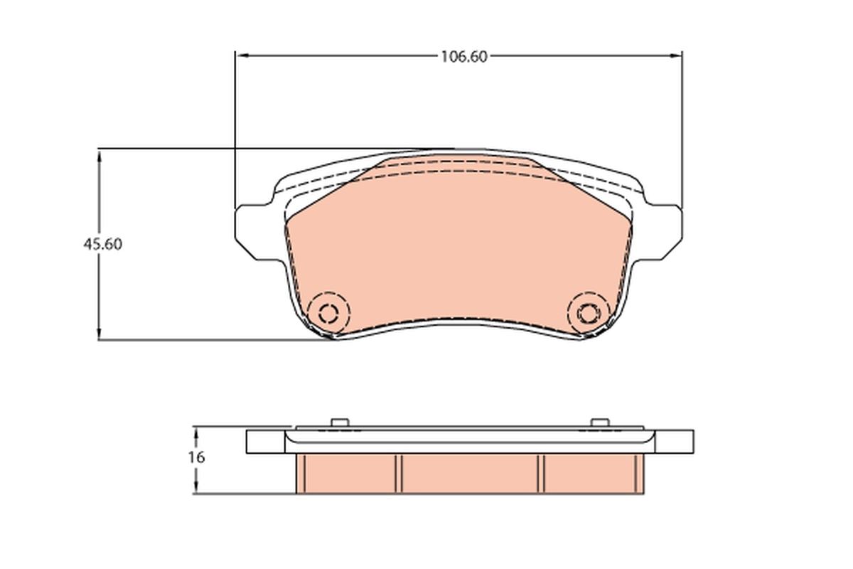 Placute frana TRW GDB2136