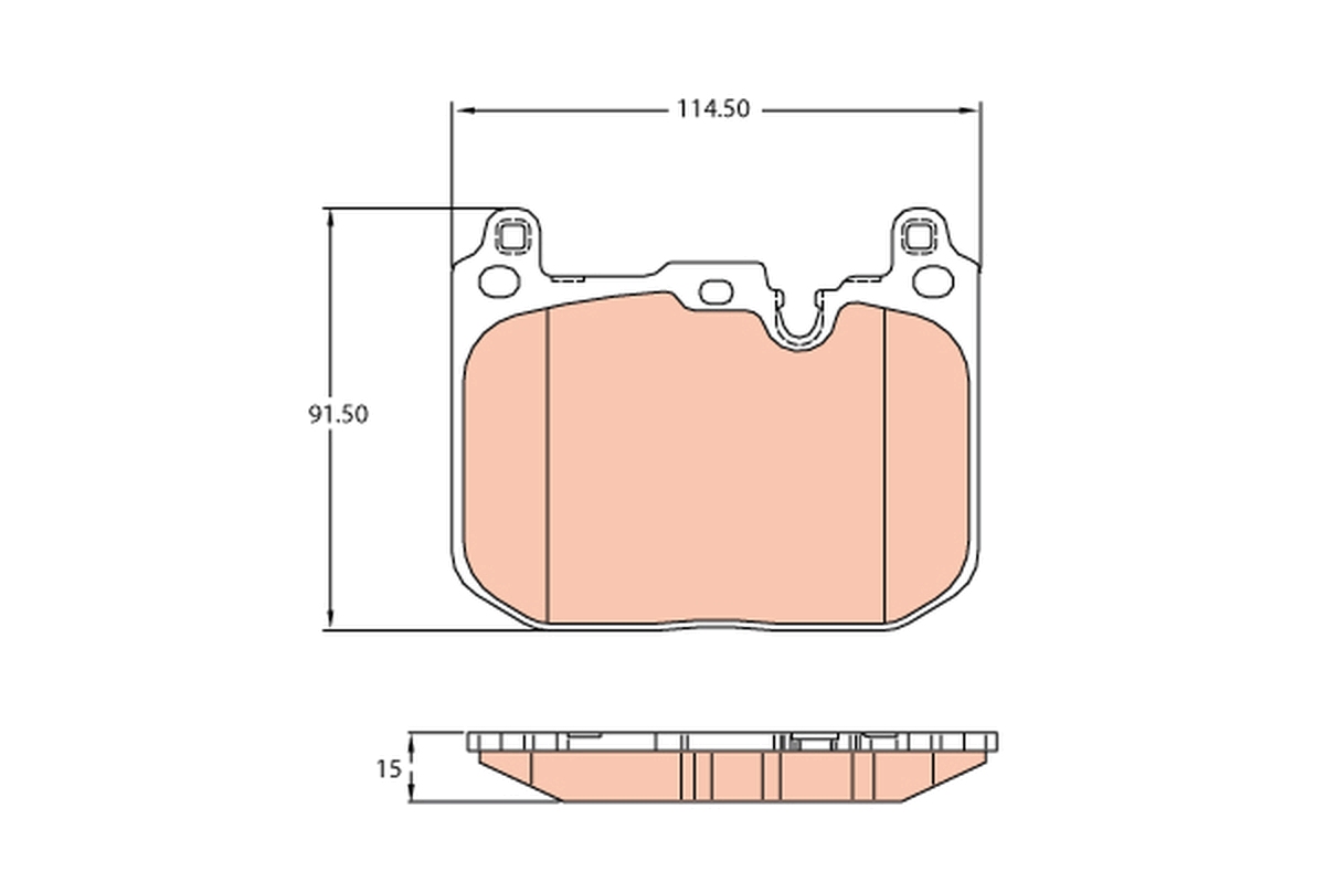 Placute frana TRW GDB2137