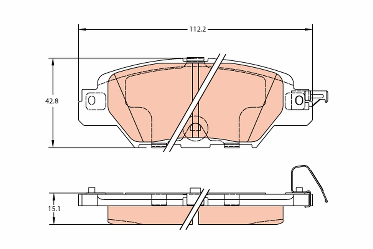 Placute frana TRW GDB2163