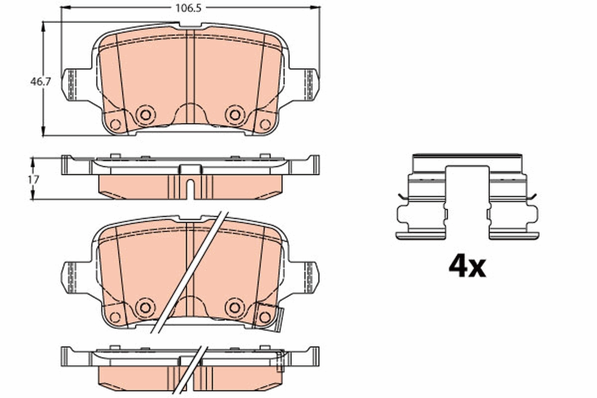 Placute frana TRW GDB2180