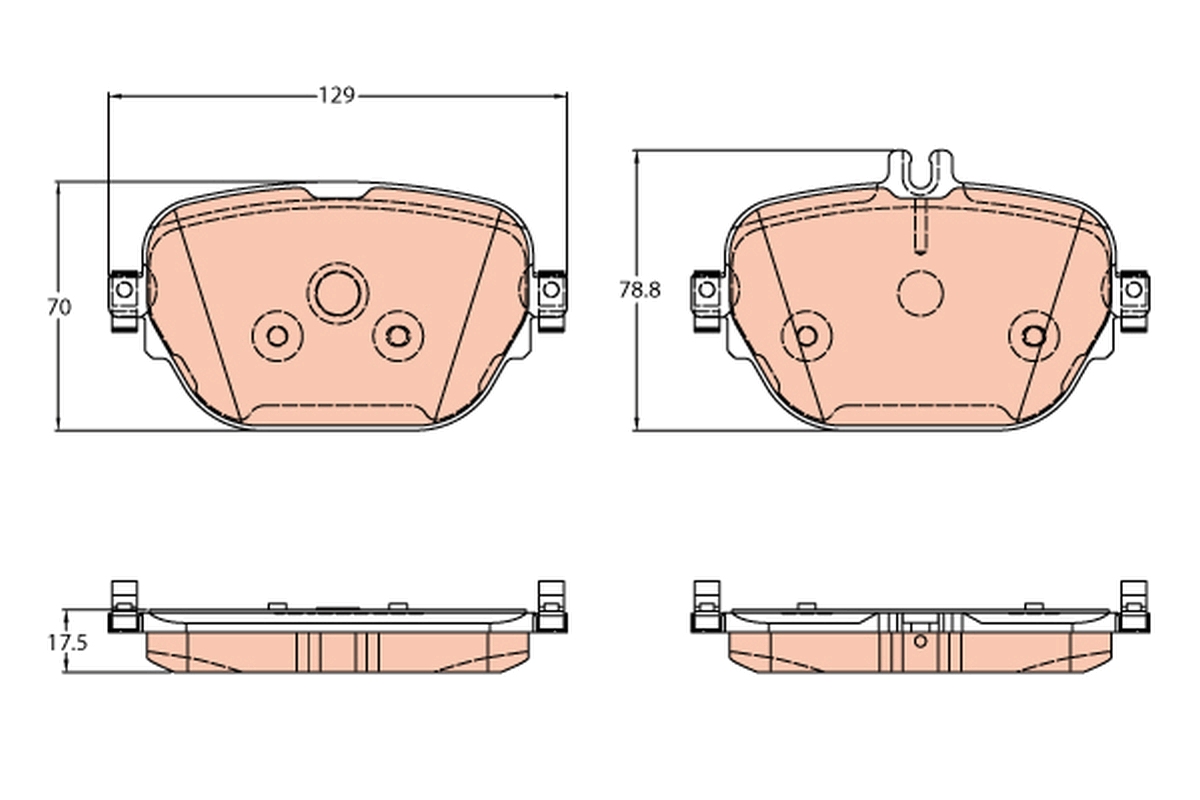 Placute frana TRW GDB2191