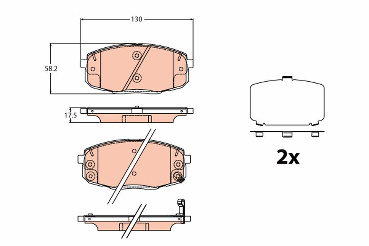 Placute frana TRW GDB2192