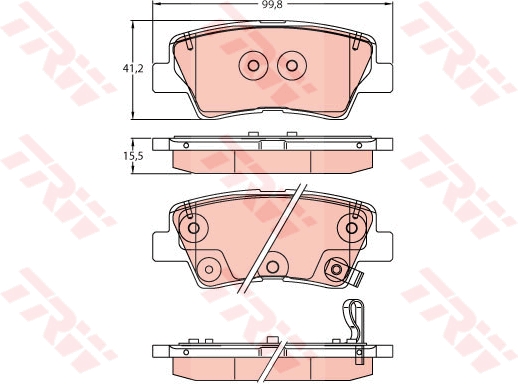 Placute frana TRW GDB2242