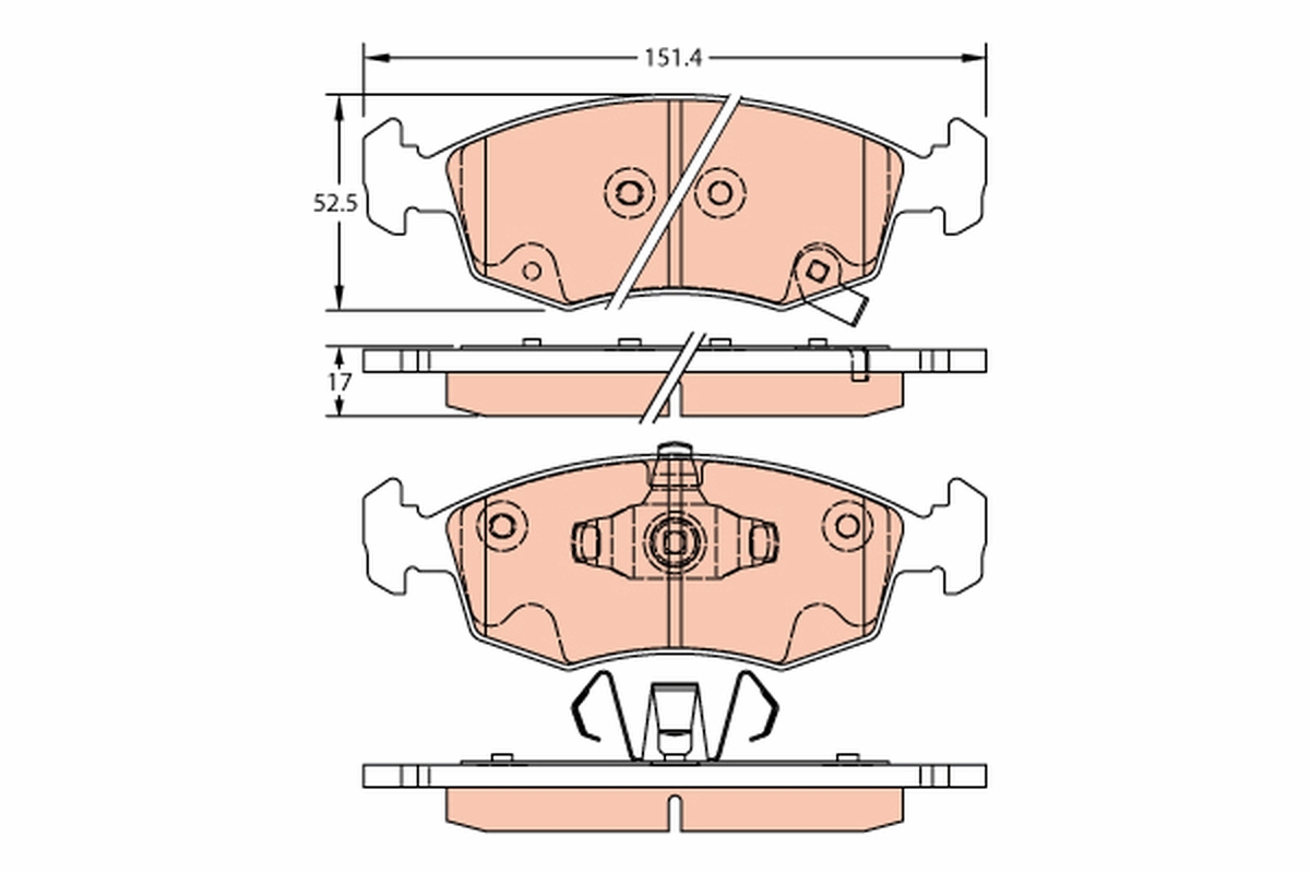 Placute frana TRW GDB2301