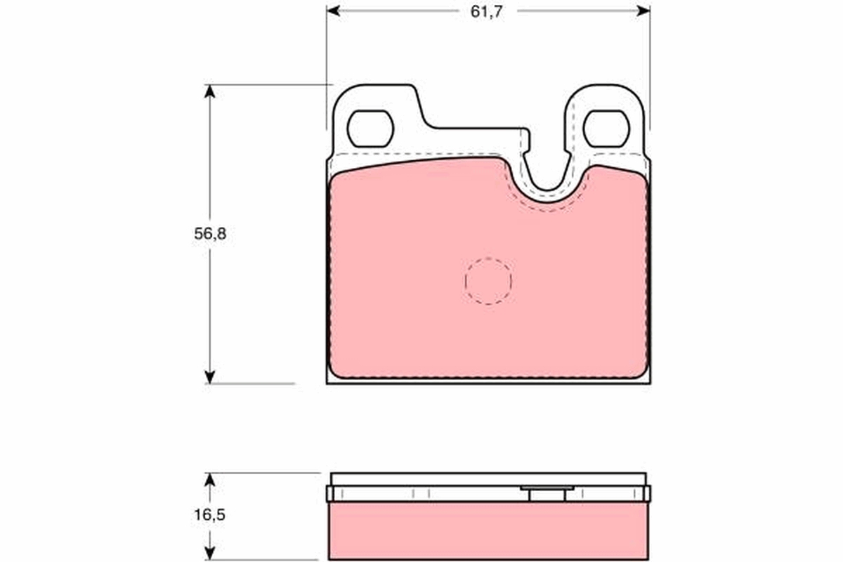 Placute frana TRW GDB258