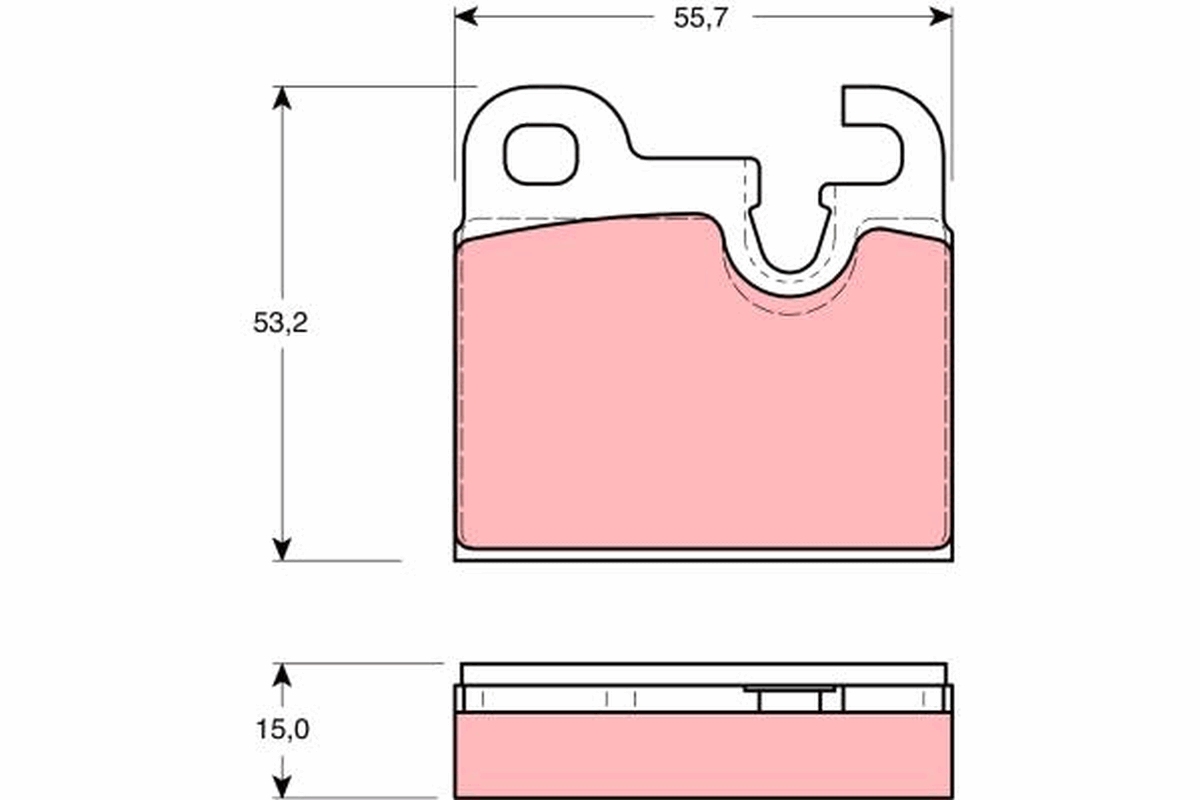 Placute frana TRW GDB259