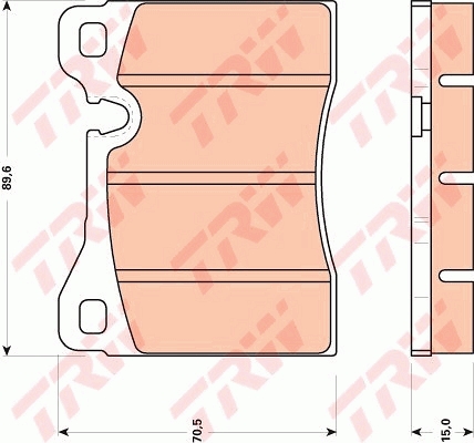 Placute frana TRW GDB270