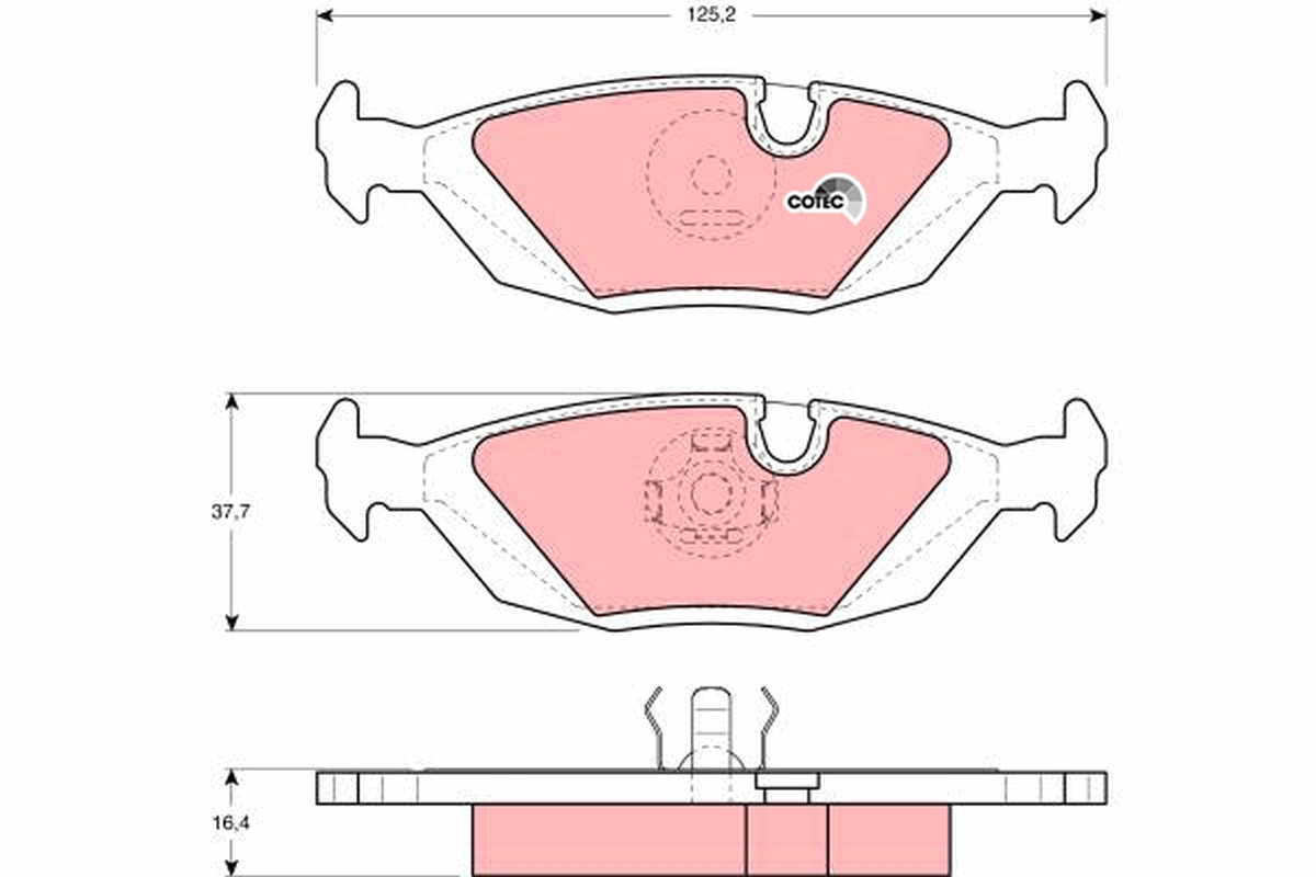 Placute frana TRW GDB299
